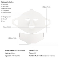 7-Color LED Silicone Face Mask – Skin Rejuvenation & Acne Treatment